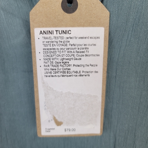 * HP * NWT PrAna Anini Tunic size S - Picture 5 of 8